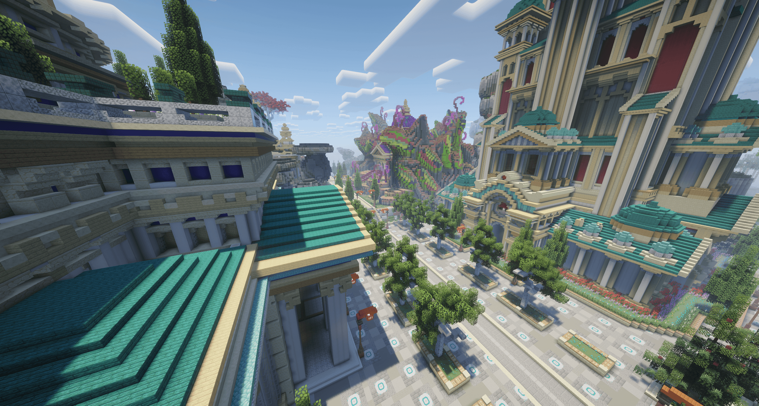 Glorious view of the SupremeCraft capital 1