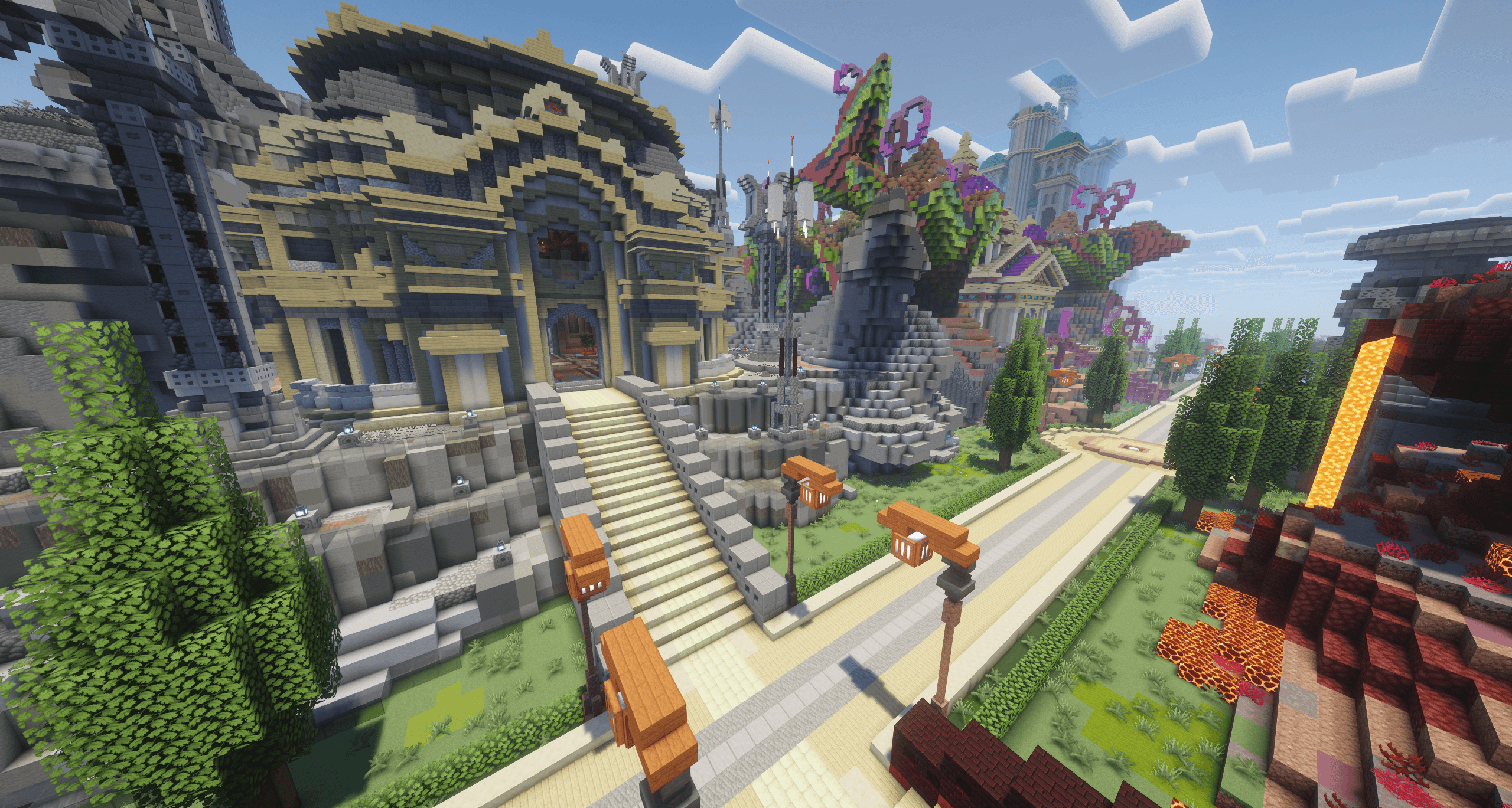 Glorious view of the SupremeCraft capital 6